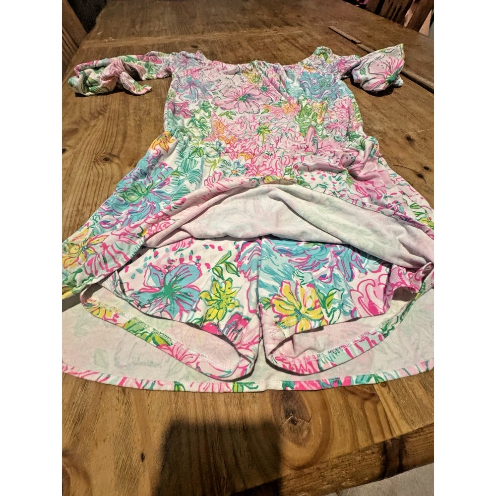 Lilly Pulitzer Lana Skort Romper Paradise Found Off The Shoulder Sz S - Picture 5 of 10